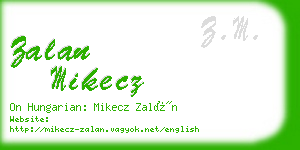 zalan mikecz business card